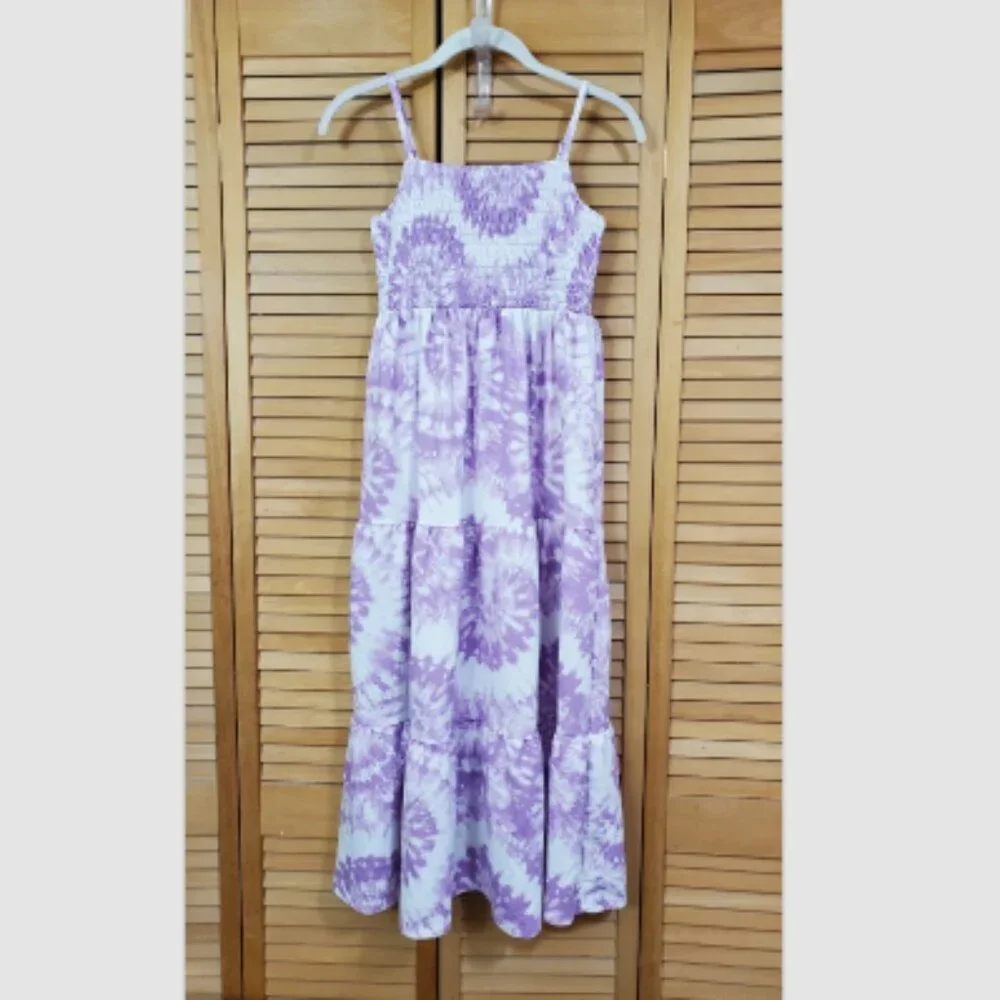 32 Degrees Cool Youth Tie Dye Maxi Dress M (10/12)